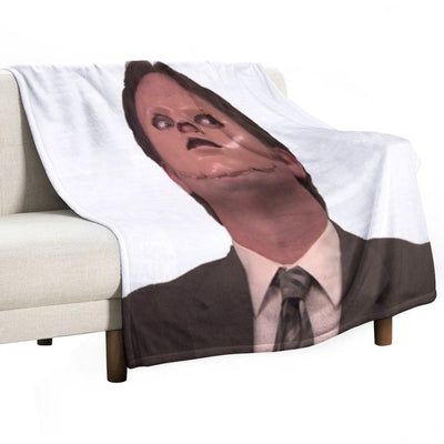 Dwight Schrute - Skin Mask Gift-ready Throw Blanket