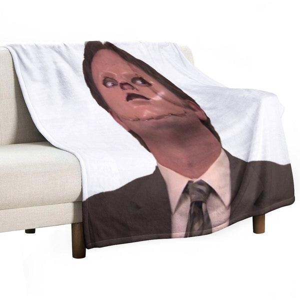 Dwight Schrute - Skin Mask Gift-ready Throw Blanket