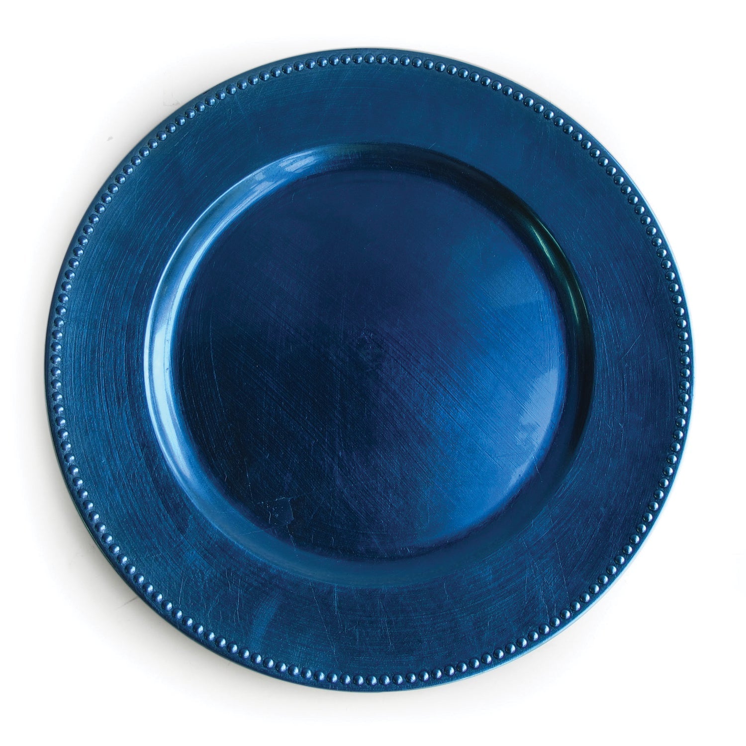 Set of 12 Royal Blue Beaded Charger Plate 13