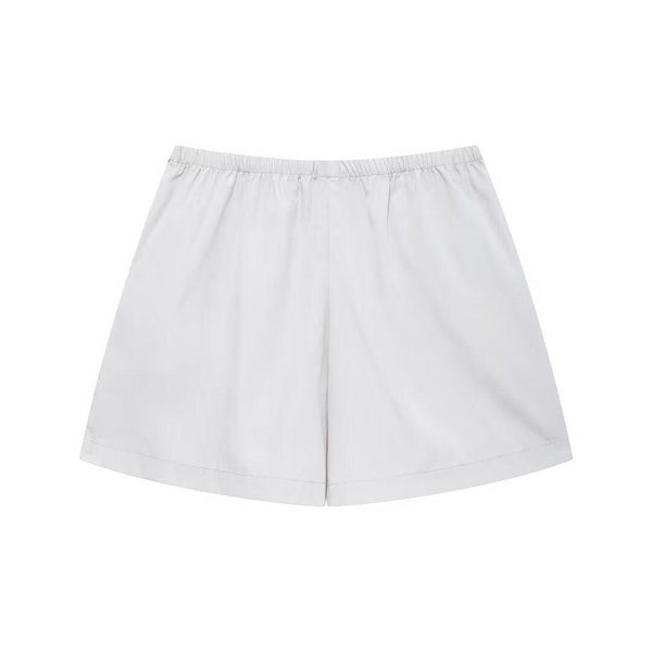Autumn Artificial Jewelry Decoration Poplin Shirt Casual Shorts Women Suit