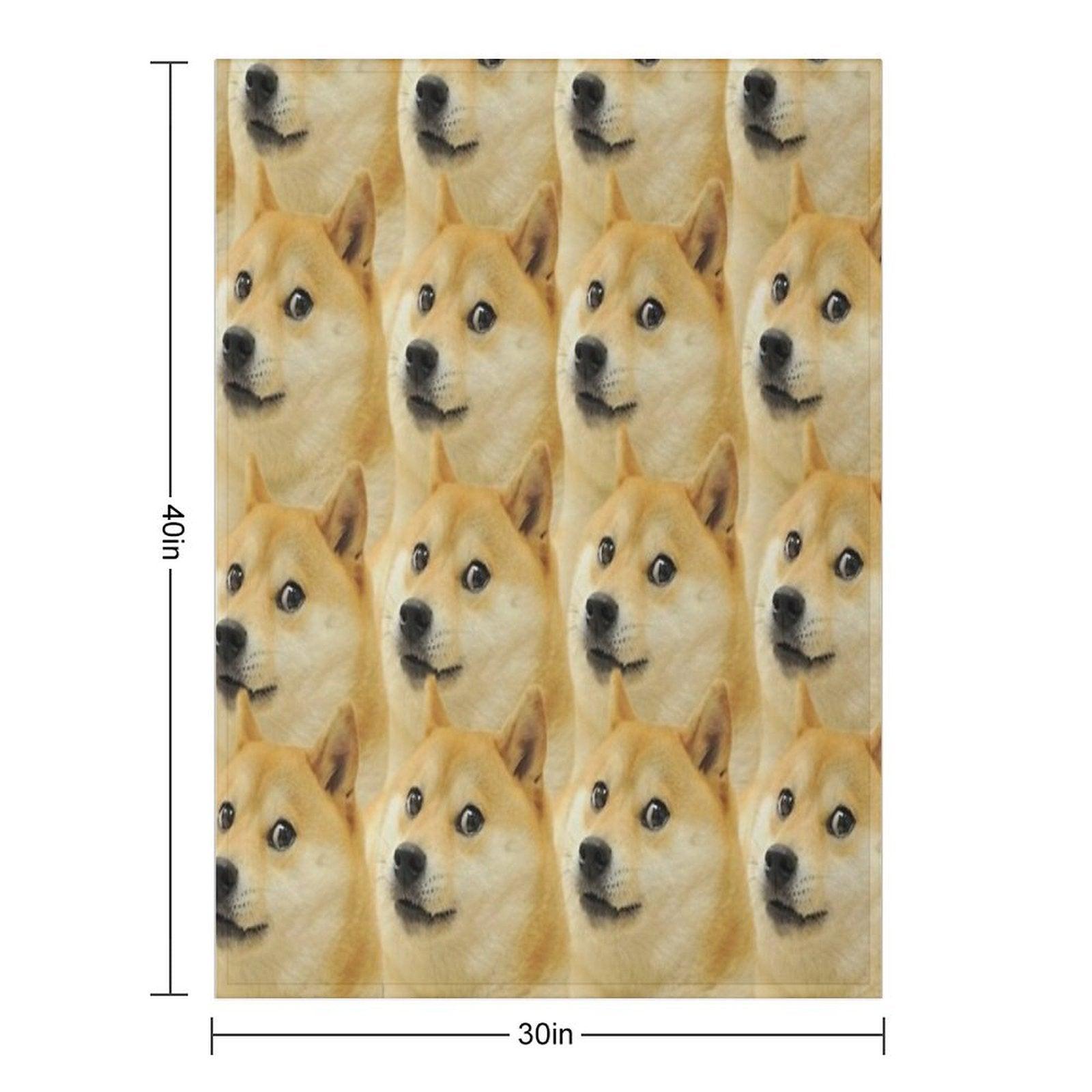 Doge Collage Throw Blanket
