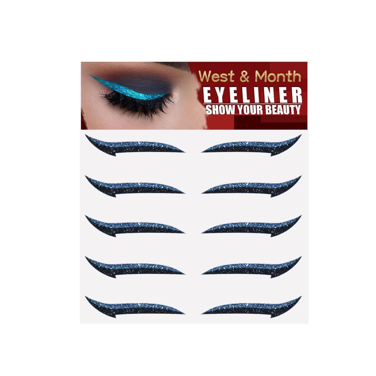 Eyeshadow Stage Makeup Eye Makeup European And American Eyeliner Self-Adhesive Double Eyelid Eye Makeup