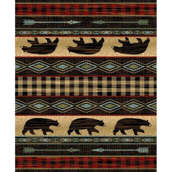 Ambling Bears Red Area Rug - Gifts for You 'n Me