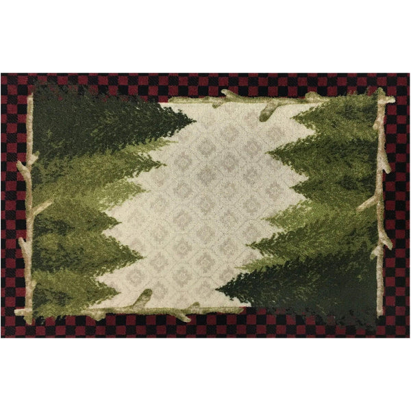 Pine Tree Plaid Rug - Gifts for You 'n Me