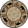 Toccoa Bears Round Rug