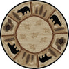 Toccoa Bears Round Rug