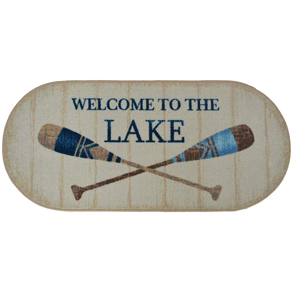 Welcome to the Lake Paddle Rug - Gifts for You 'n Me