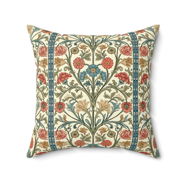 Microsuede Cushion / William Morris Inspired - Summer Bouquet