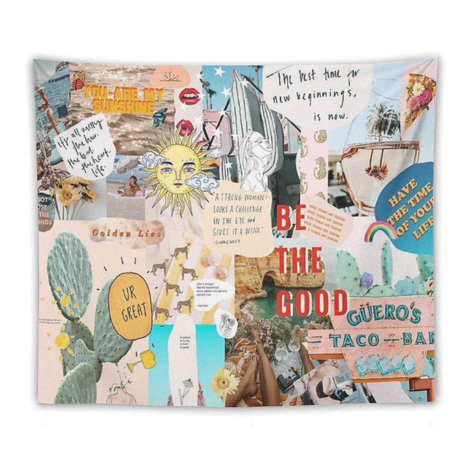 SUMMER COLLAGE TAPESTRY - PHONE CASE Tapestry