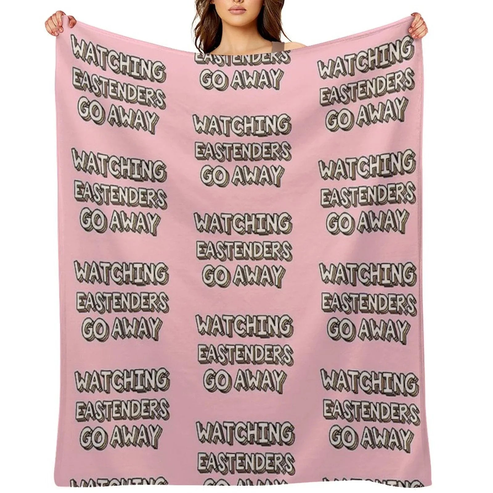 Watching Eastenders Go Away Throw Blanket