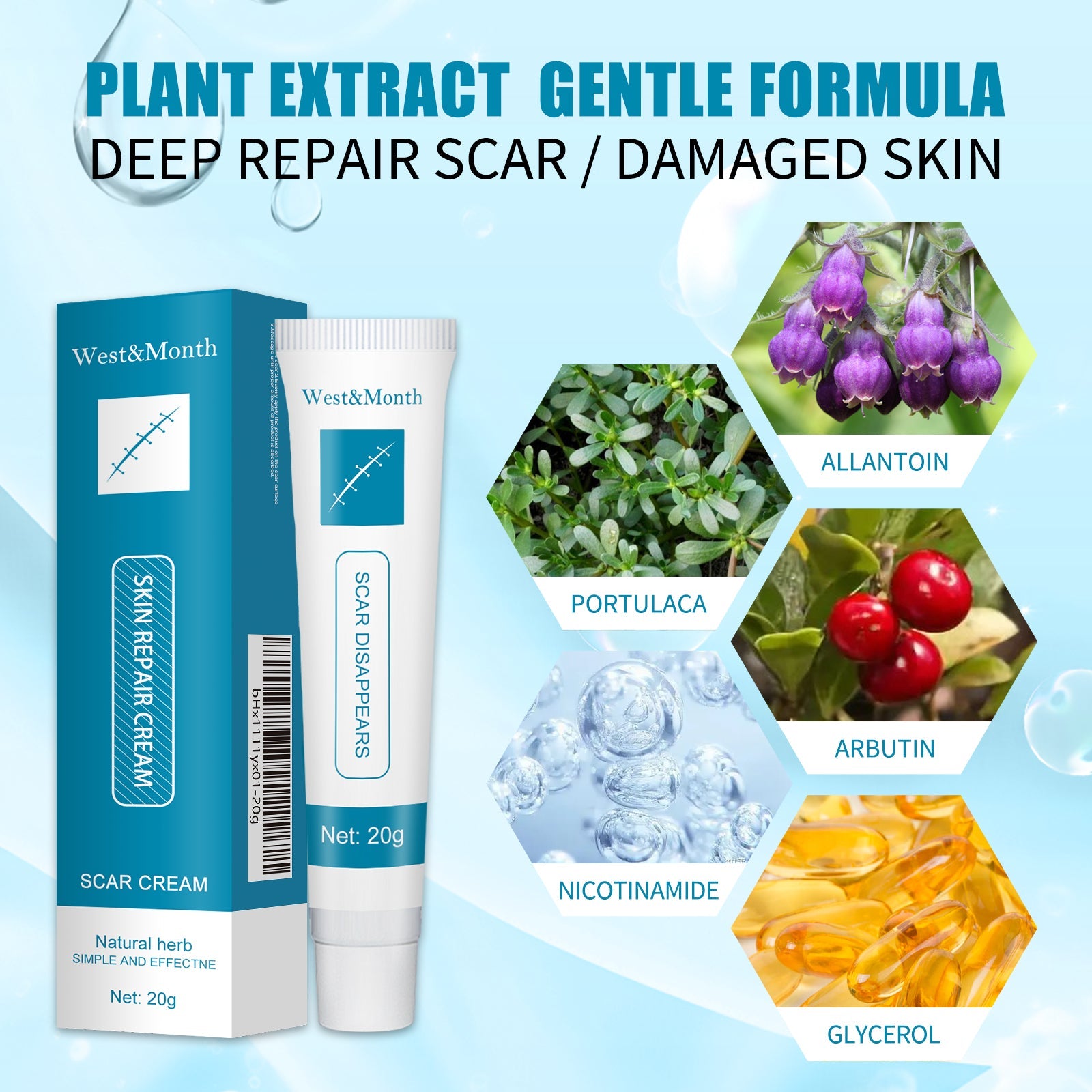 Skin Repair Cream Gentle Moisturizing Hydrating Moisturizing Repair Skin Care Repair Cream