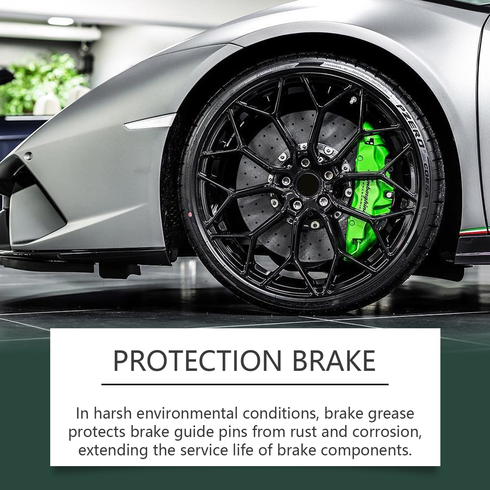 Automotive Brake Caliper Grease, Silicon-Based Lubricant Caliper Anti-Bite Maintenance Grease