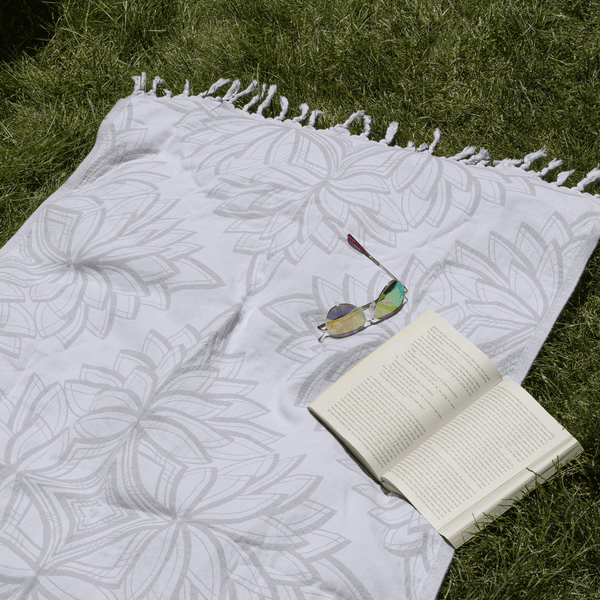 Turkish Towel | Body Towel | Grey + White