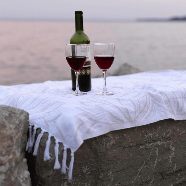 Turkish Towel | Single Set | Oat + White