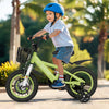 12 Inch Kids Bike Adjustable with Detachable Training Wheels for 3-4 Years Old-12 inches