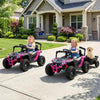 12V Battery Powered Ride On Tractor with Parent Remote Control-Black and Pink - Black & Pink