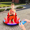 12V Electric Ride On Car with Remote Control and Flashing LED Lights-Red - Red