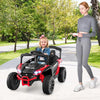 12V Kids Ride On Car UTV Electric Vehicle with LED Lights  Music and Horn-Red - Red