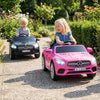 12V Kids Ride on Car Licensed Mercedes-Benz with Remote and Music-Pink - Pink