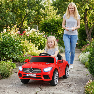 12V Kids Ride on Car Licensed Mercedes-Benz with Remote and Music-Red