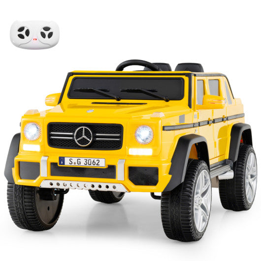 12V Licensed Mercedes-Benz Kids Ride-On Car-Yellow
