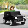 12V Mercedes-Benz G63 Licensed Kids Ride On Car with Remote Control-Black