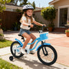 12/14/16/18 Inch Kids Bike with Training Wheels and Basket Navy Color-18 inches