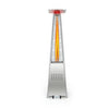 42000 BTU Pyramid Patio Heater with Wheels - Silver
