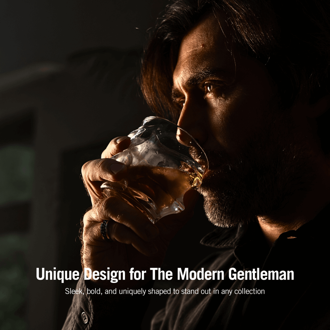 Storm Japanese Crystal Whisky Glass TsukiGlass