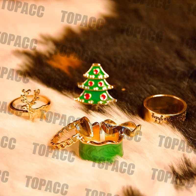 Christmas Ring Set of Six - Gifts for You 'n Me