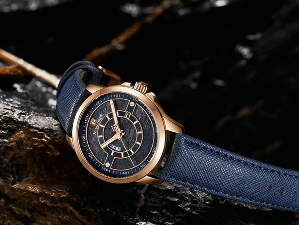 Men's Waterproof Business Style Watch With Unique  Backgrounds Luxury Design Perfect Gift For Him