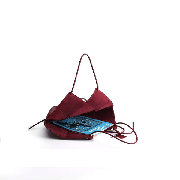 Taylor Contexture Leather Bag, Plum - Gifts for You 'n Me