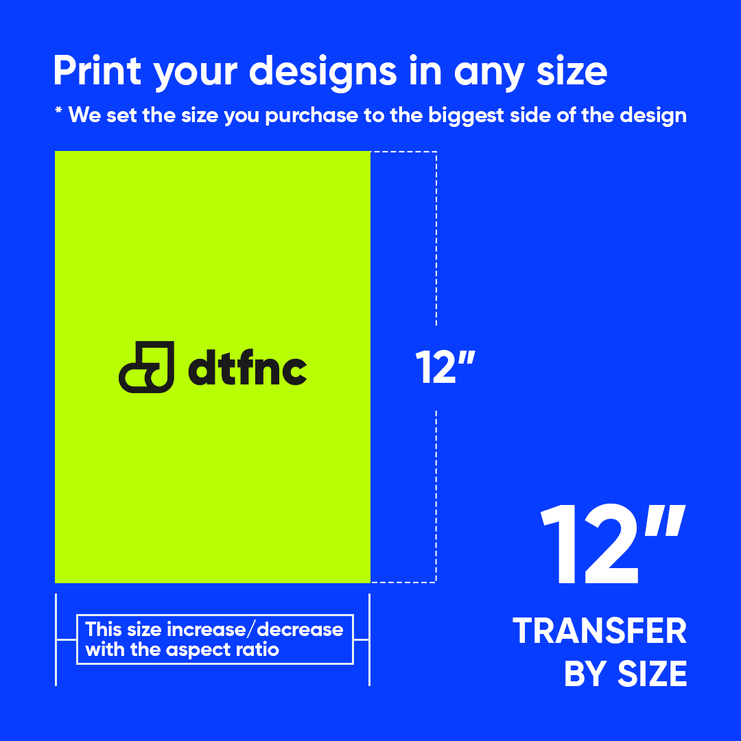 DTF Transfers by Size