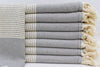 Dotty Diamond Grey Turkish Towel