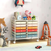 12 Drawers Rolling Storage Cart for Home and Office-Macaron