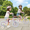 12 Inch Kids Bike Adjustable for 3-8 Years Old Children Purple - Stars & Moon