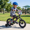 12 Inch Kids Bike with Training Wheels for Ages 3-4 Years Old Black- Street Art Time