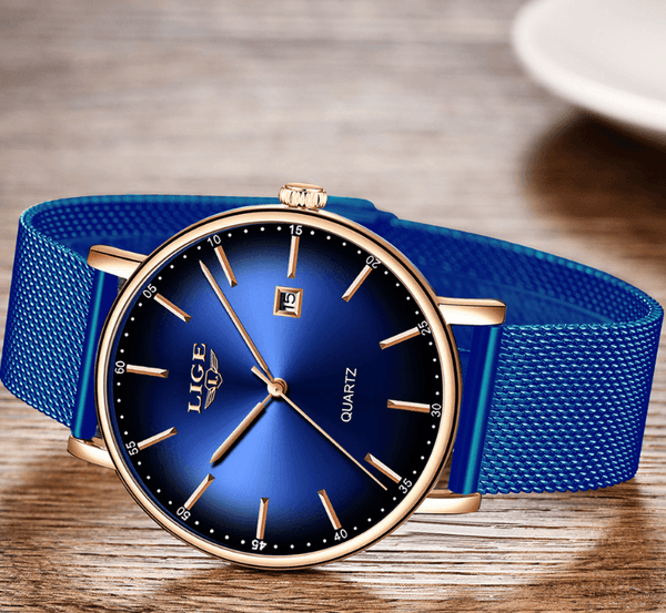 Men's Elegant  Watch With Stainless Steel Straps And Special Date Display Excellent Look Unique Design Perfect Gift