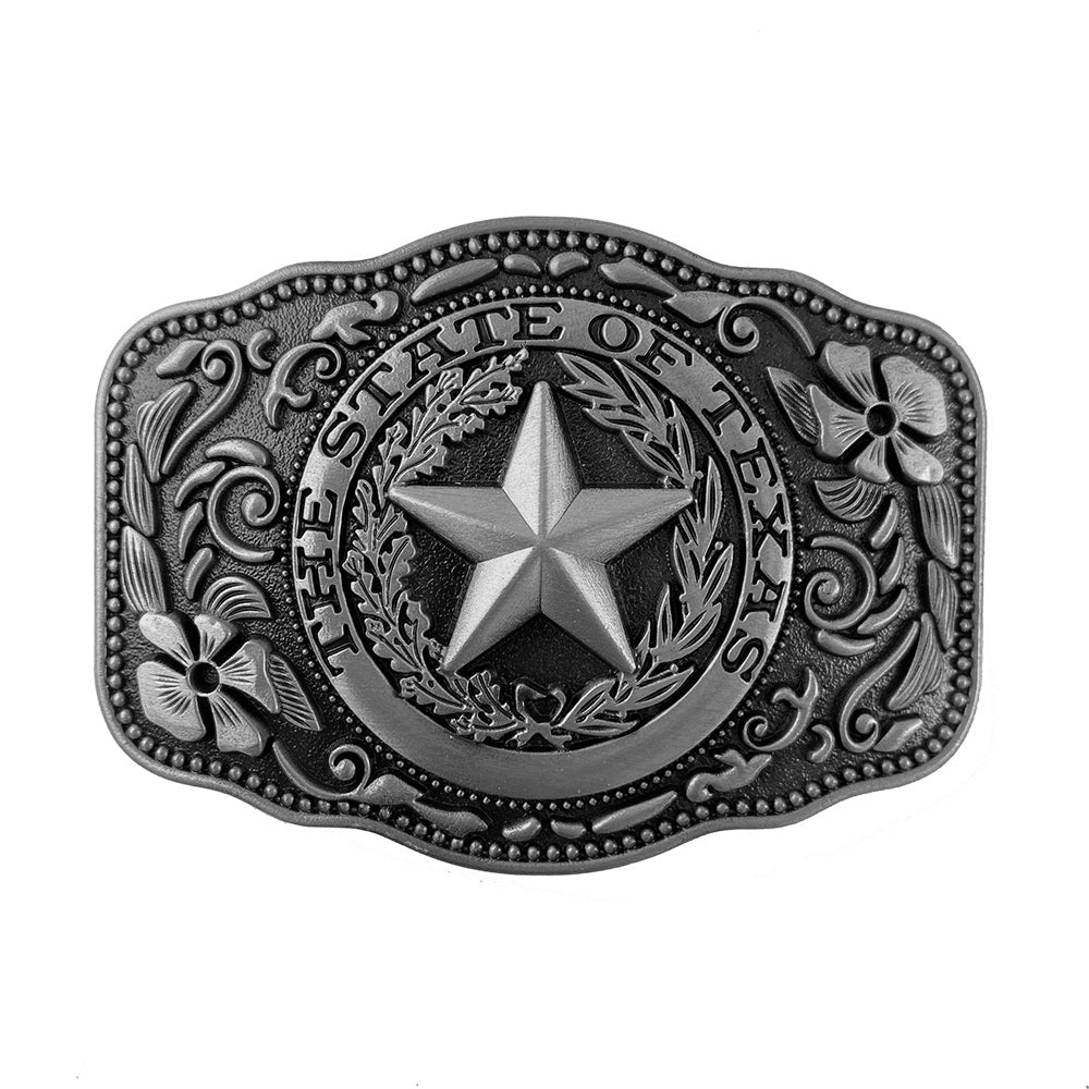 TOPACC Western Turquoise Belts - Pentagram 'The State Of Texas' Belt Buckle Copper/Bronze