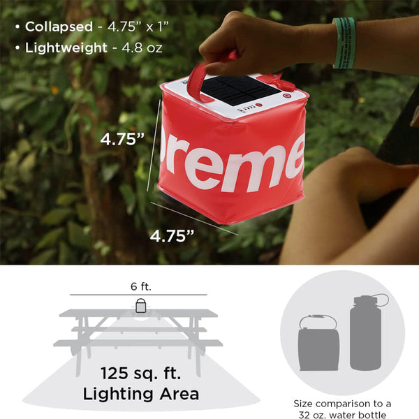 Hakol Solar Camping Lantern - Inflatable LED Lamp Perfect for Camping