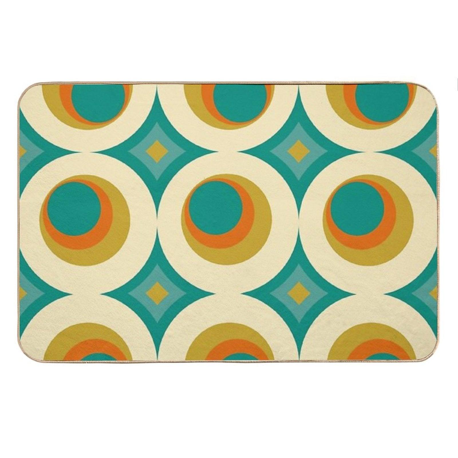 Mid-Century Modern Splash Bath Mat