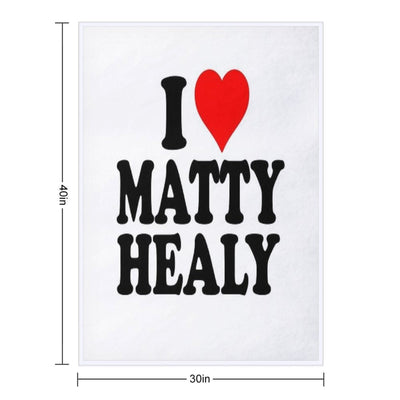 I Heart Matty Healy Eco-conscious Throw Blanket