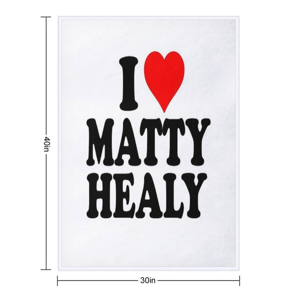 I Heart Matty Healy Eco-conscious Throw Blanket