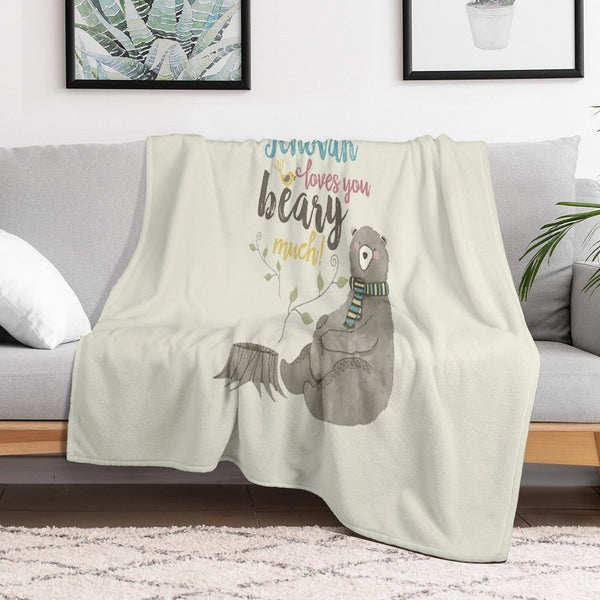 Jehovah Loves You Beary Much Comfort Throw Blanket