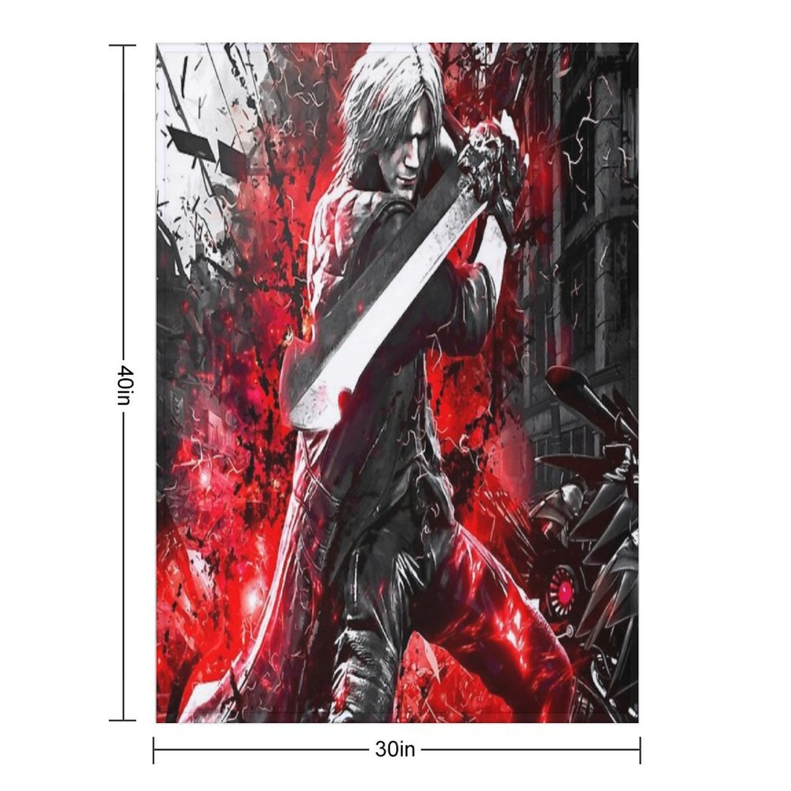Devil May Cry 5 Dante Premium Throw Blanket