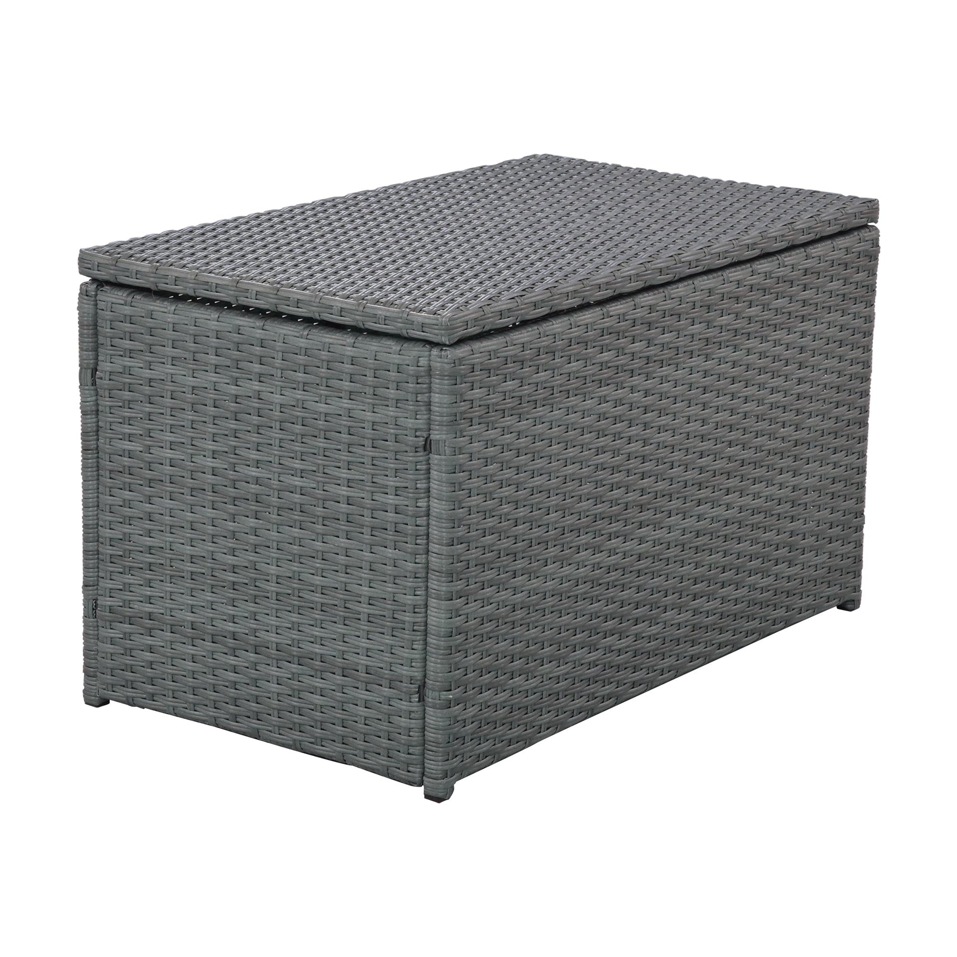 10-Piece Outdoor Sectional Half Round Patio Rattan Sofa Set, PE Wicker Conversation Furniture Set for Free Combination, Blue