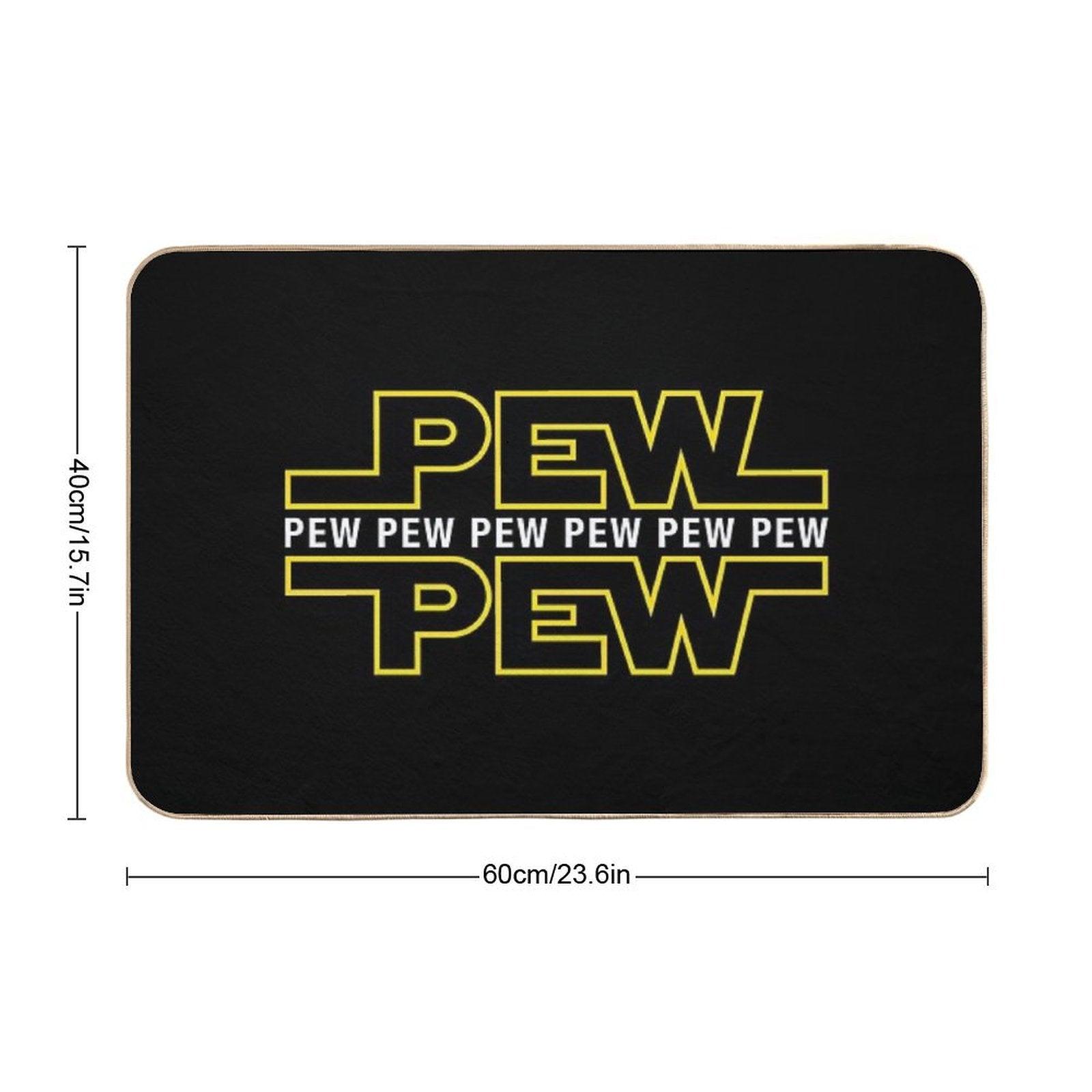 Pew Pew Pew Bath Mat