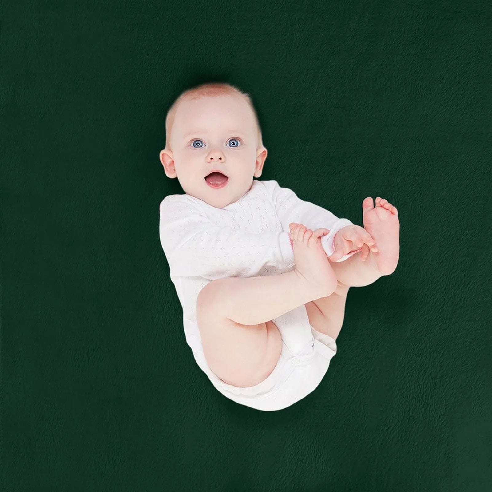Solid Dark Green Throw Blanket