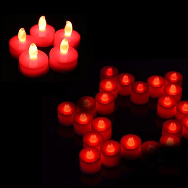 12Pcs Electronic LED Tea Light Candles  Flickering Bulb Battery Operated Flameless LED Tea Light for Seasonal & Festival Celebration Electric Fake Candle Realistic Battery-Powered Flameless Candles for Home Bedroom Party Wedding Festival Decor