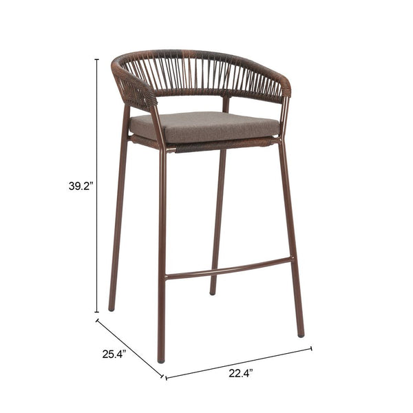 Set of 2 - Skye Barstool in Brown